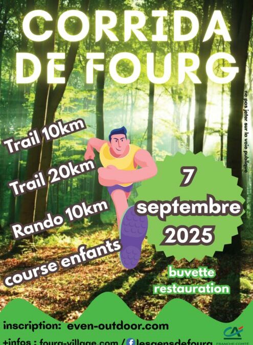 La CORRIDA de FOURG est de retour le 7 septembre 2025 !!