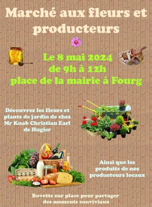 8 mai 2024 Marché aux fleurs et producteurs